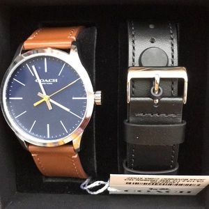 Men’s Authentic Coach Watch with Duel Watchbands